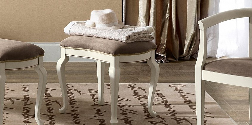 Σκαμπό πατίνα NOSTALGIA antique white (NOST2) Σκαμπό πατίνα NOSTALGIA antique white (NOST2)